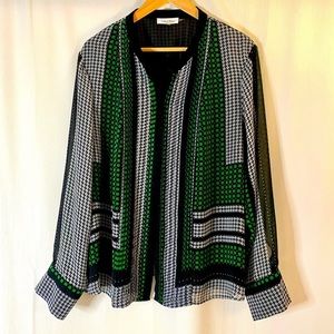 💚 Calvin Klein 💚 Geometric Blouse